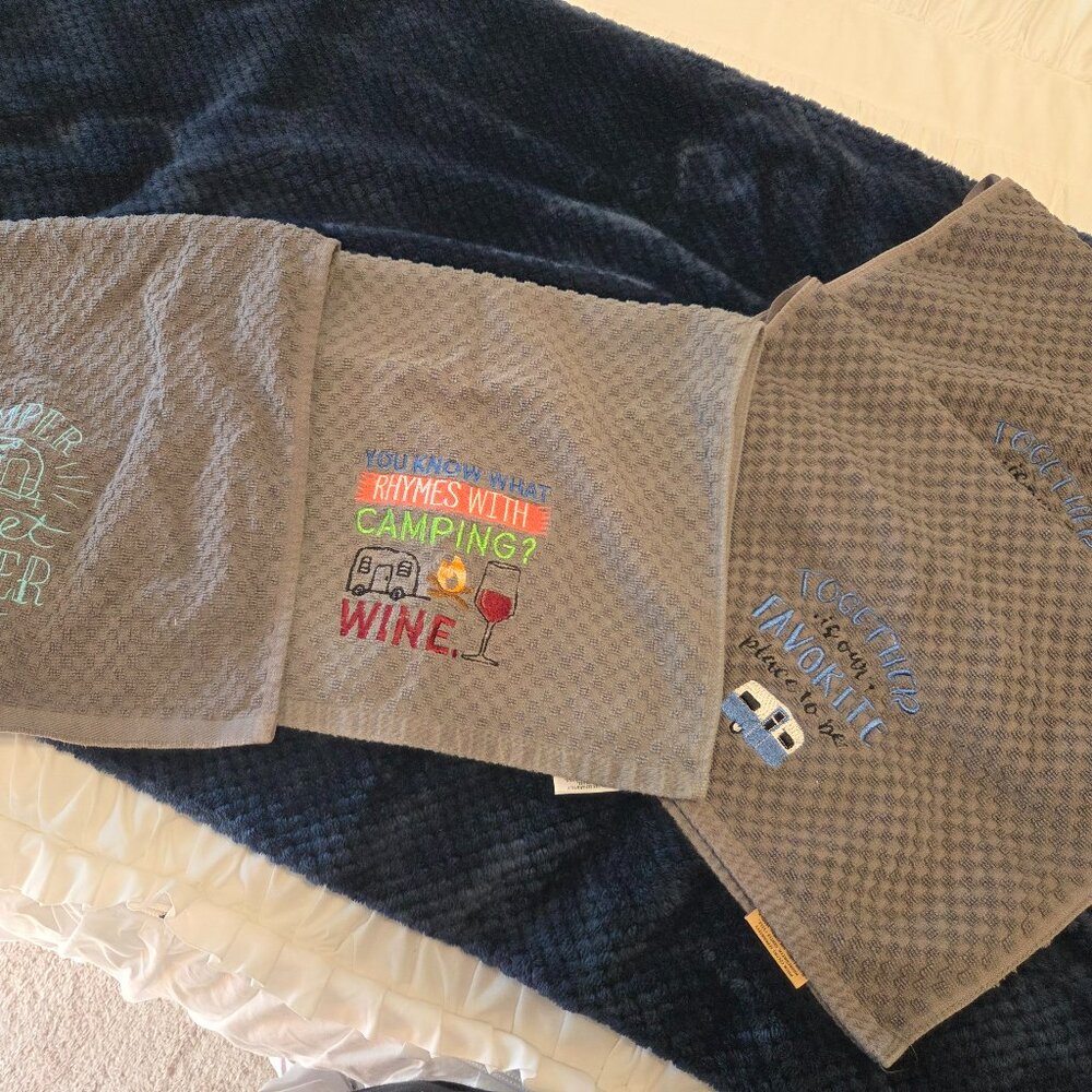 4 camper hand towels